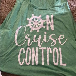 On cruise control tank top